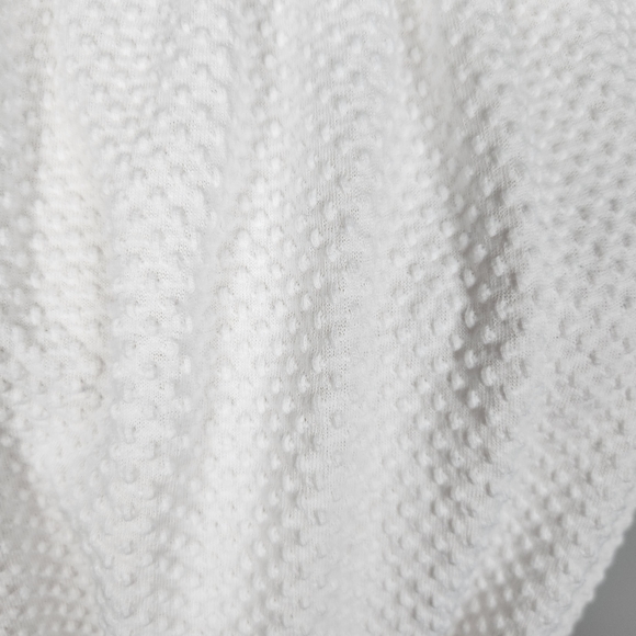 EUC J. Crew White Swiss Dot Sleeveless Top Size Medium - Picture 2 of 11